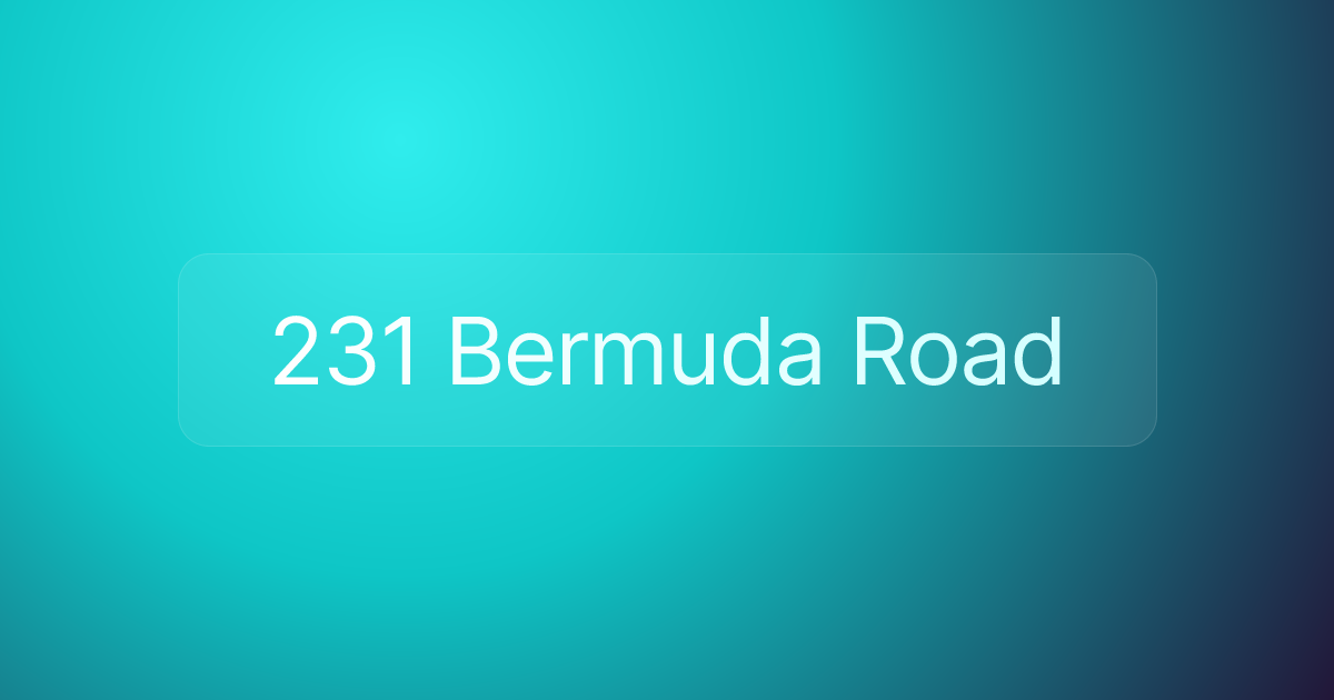 231 Bermuda Road