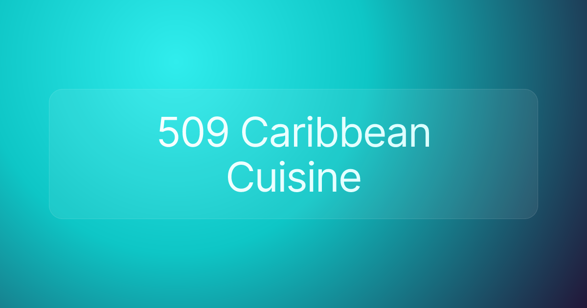 509 Caribbean Cuisine