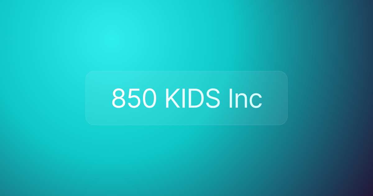 850 KIDS Inc
