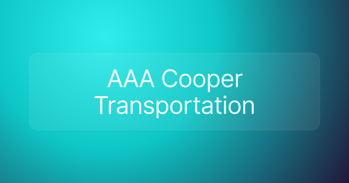 AAA Cooper Transportation