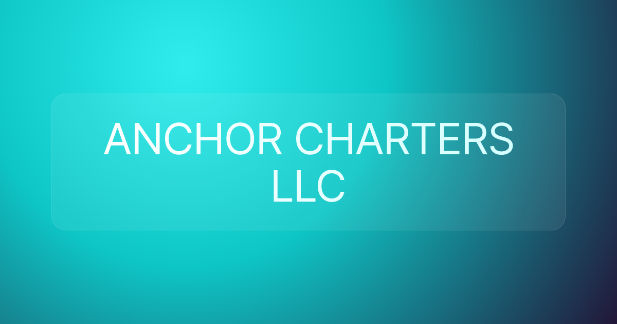ANCHOR CHARTERS LLC