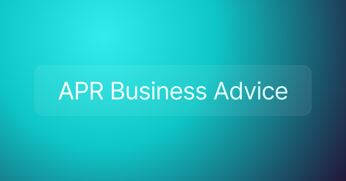 APR Business Advice