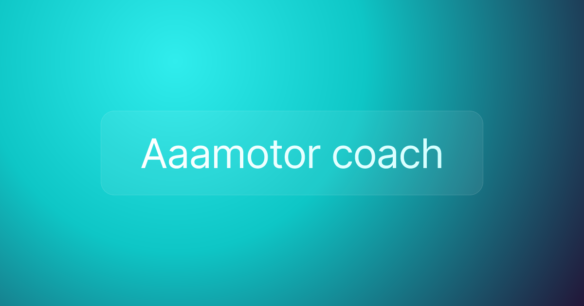Aaamotor coach
