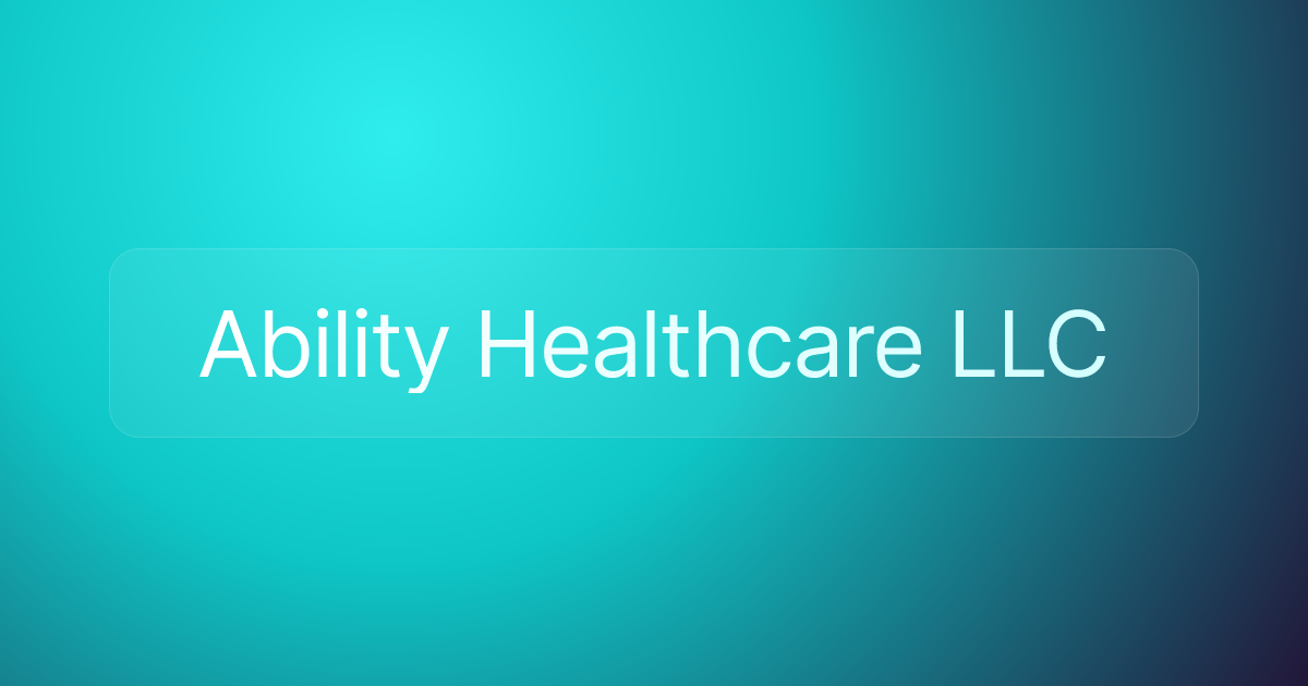 Ability Healthcare LLC