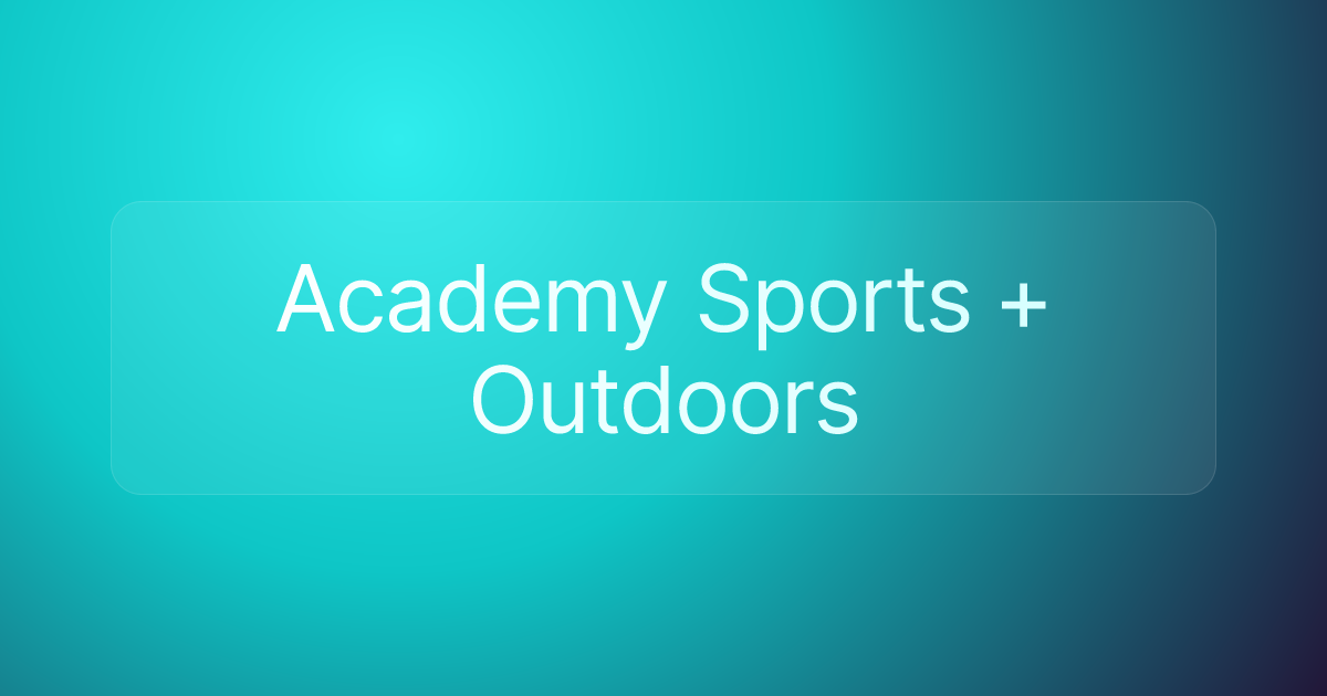 Academy Sports + Outdoors