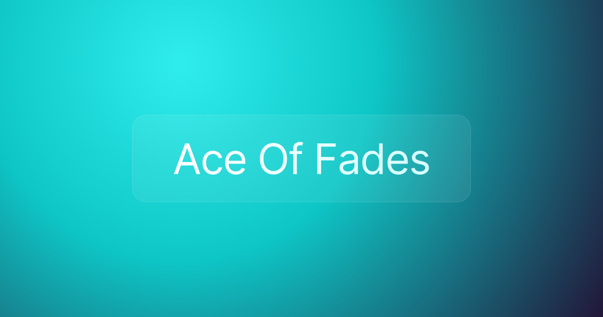 Ace Of Fades