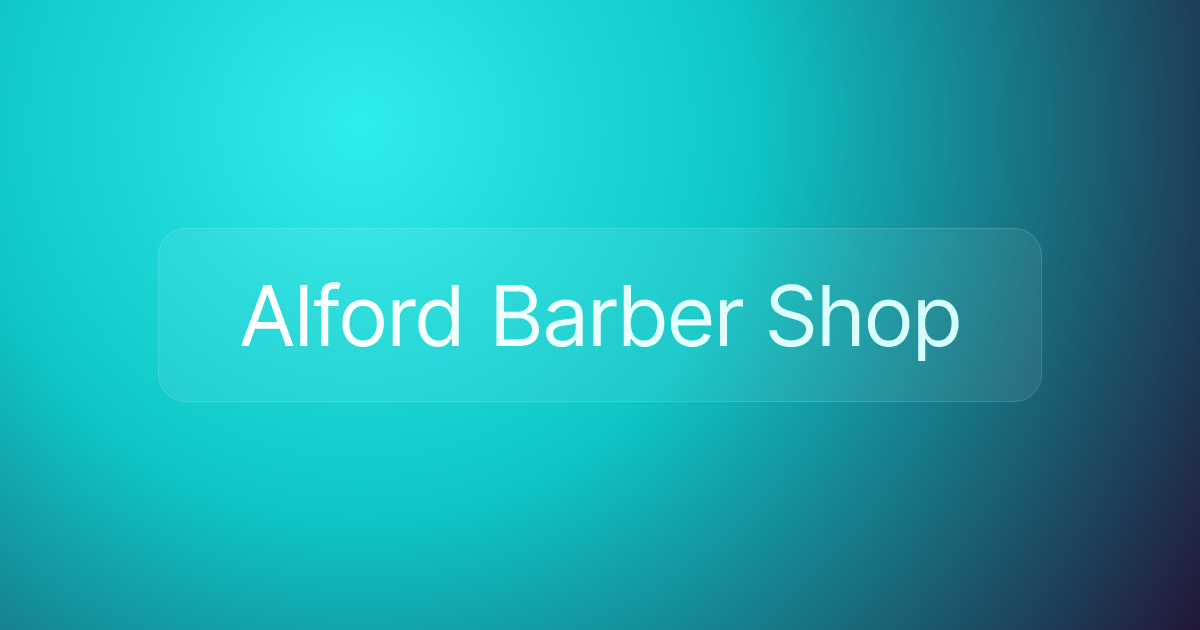 Alford Barber Shop