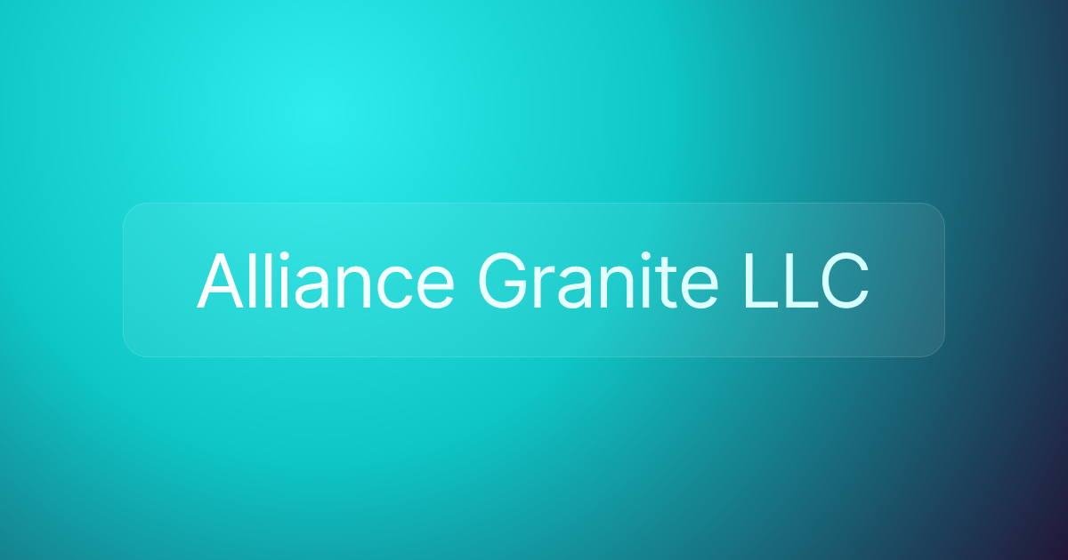 Alliance Granite LLC