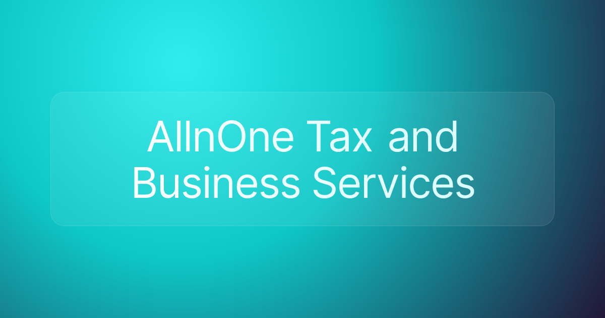 AllnOne Tax and Business Services