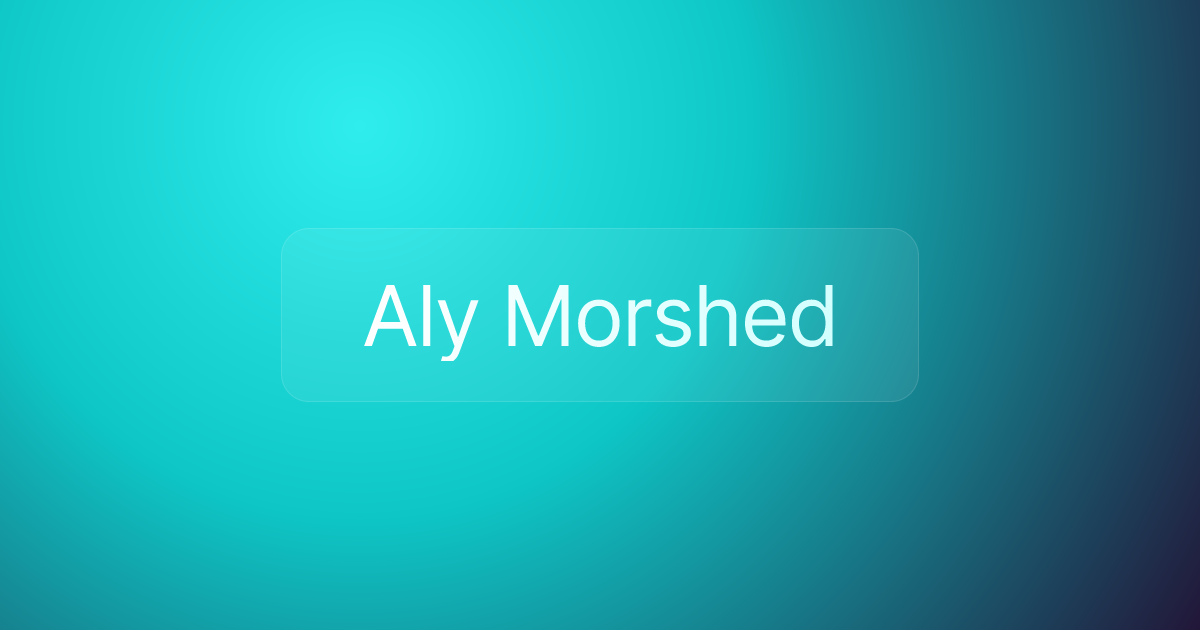Aly Morshed