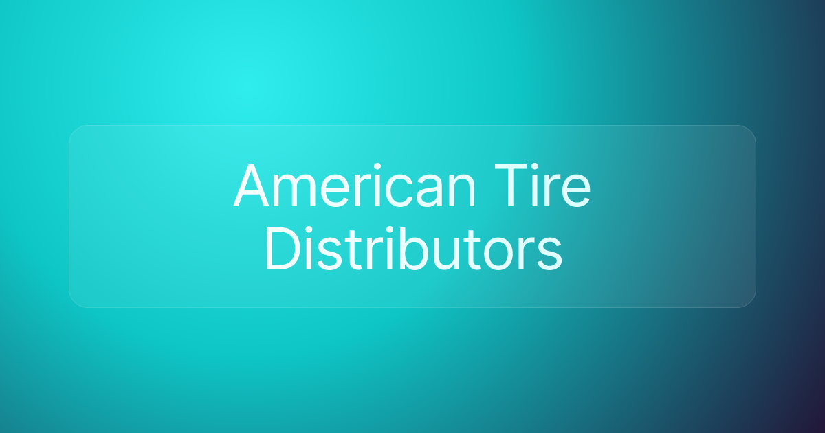 American Tire Distributors