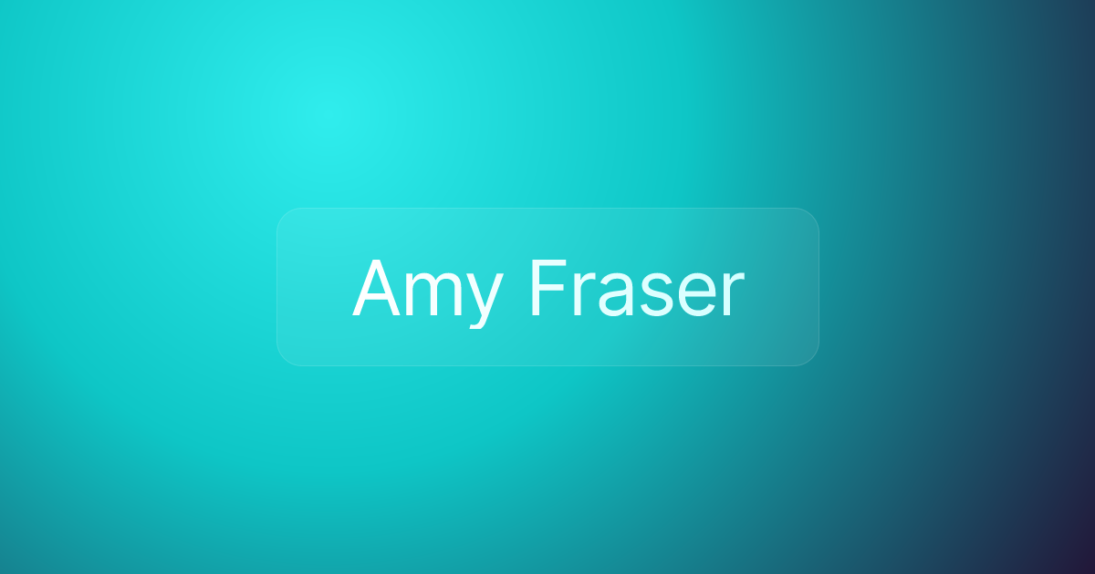 Amy Fraser