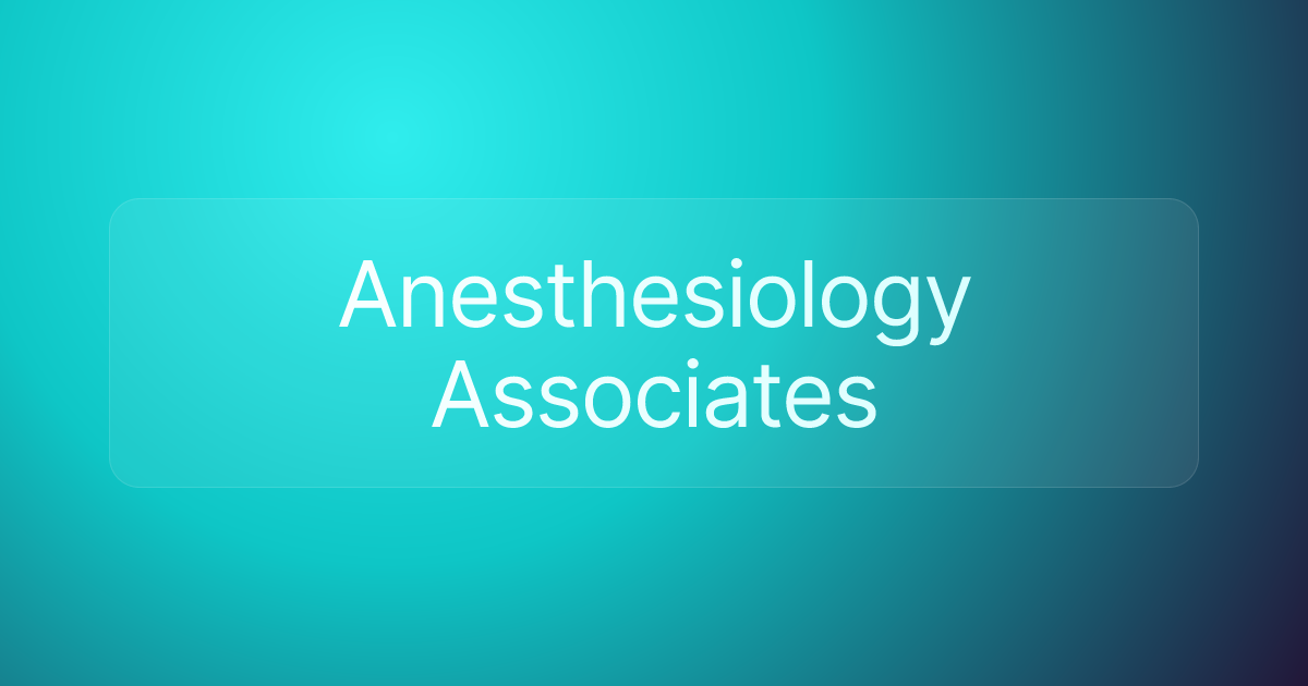 Anesthesiology Associates