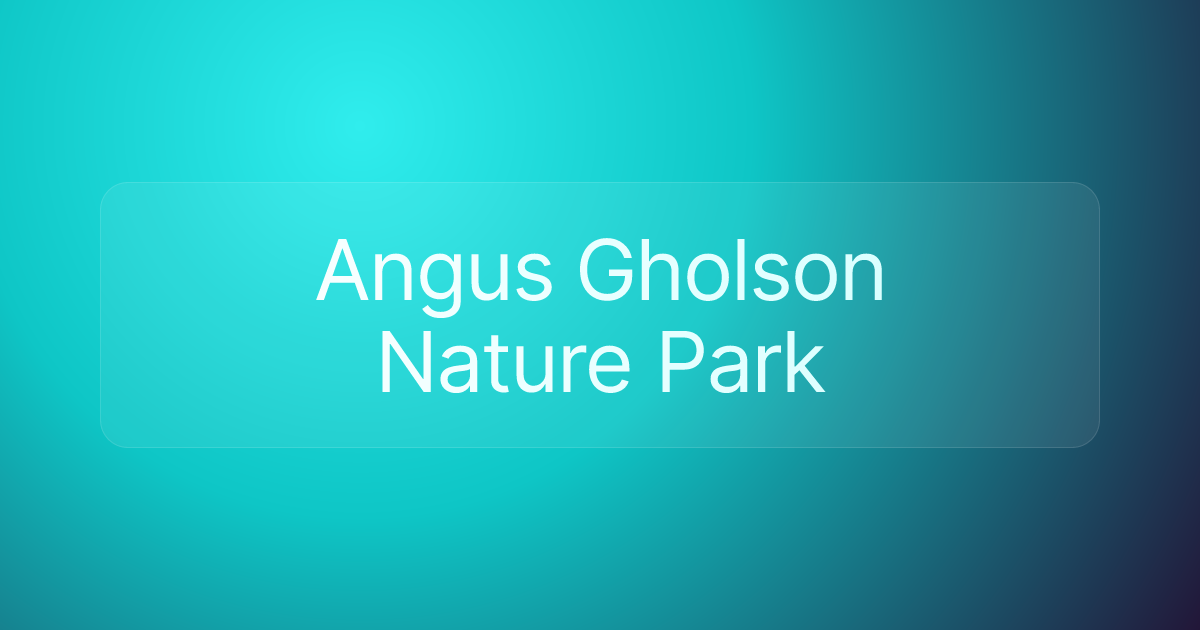 Angus Gholson Nature Park