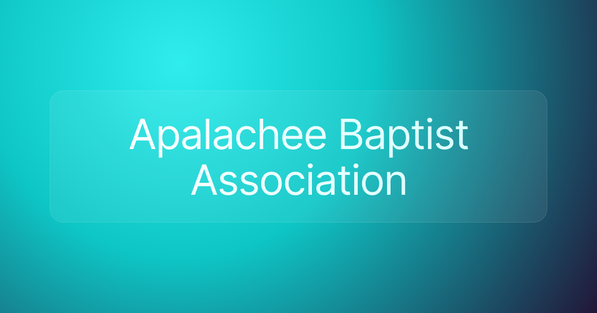 Apalachee Baptist Association