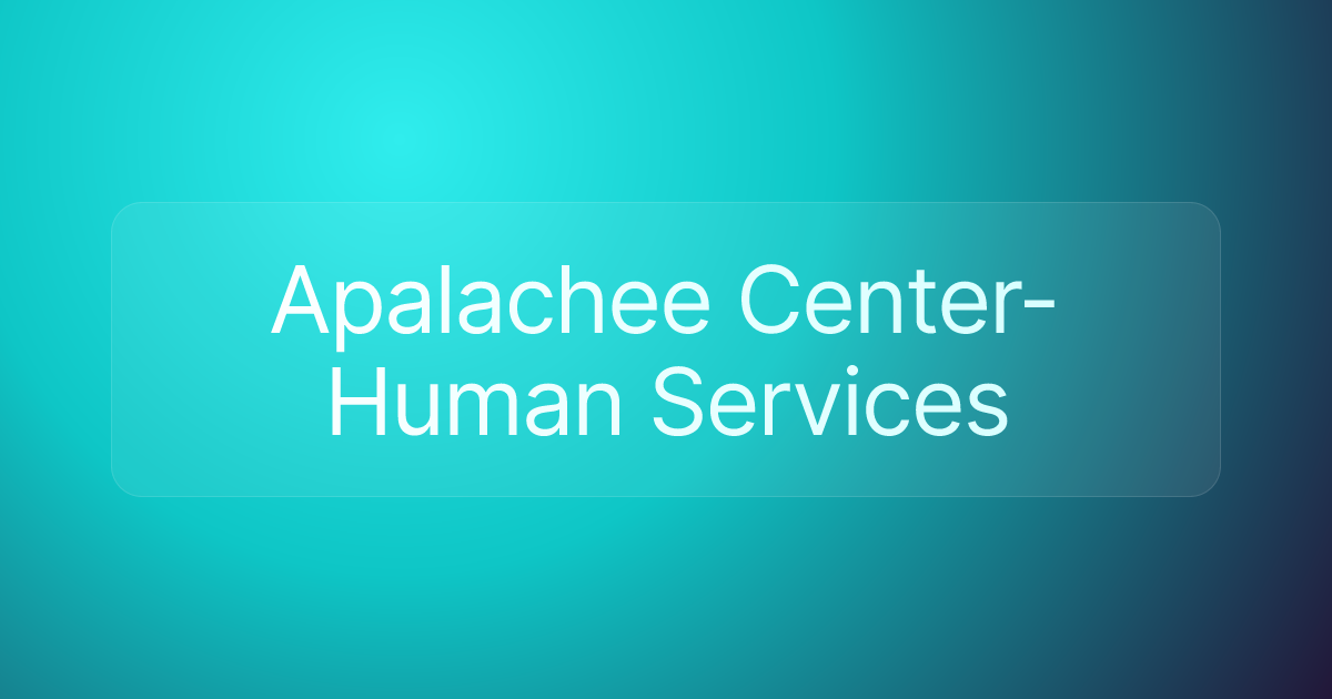 Apalachee Center-Human Services