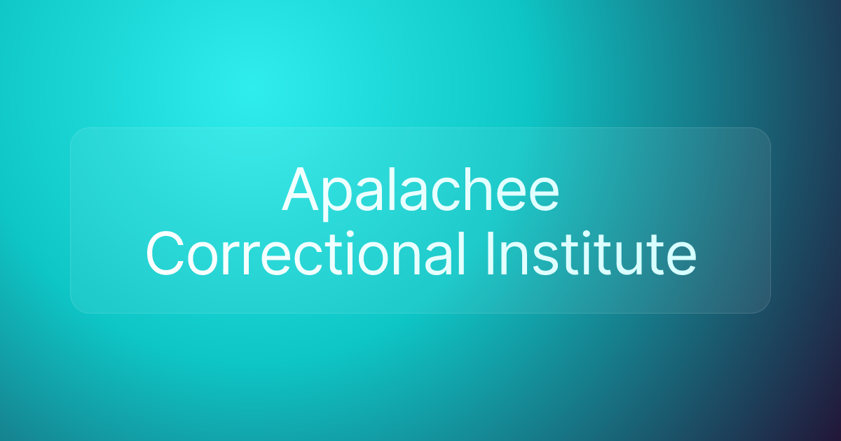 Apalachee Correctional Institute