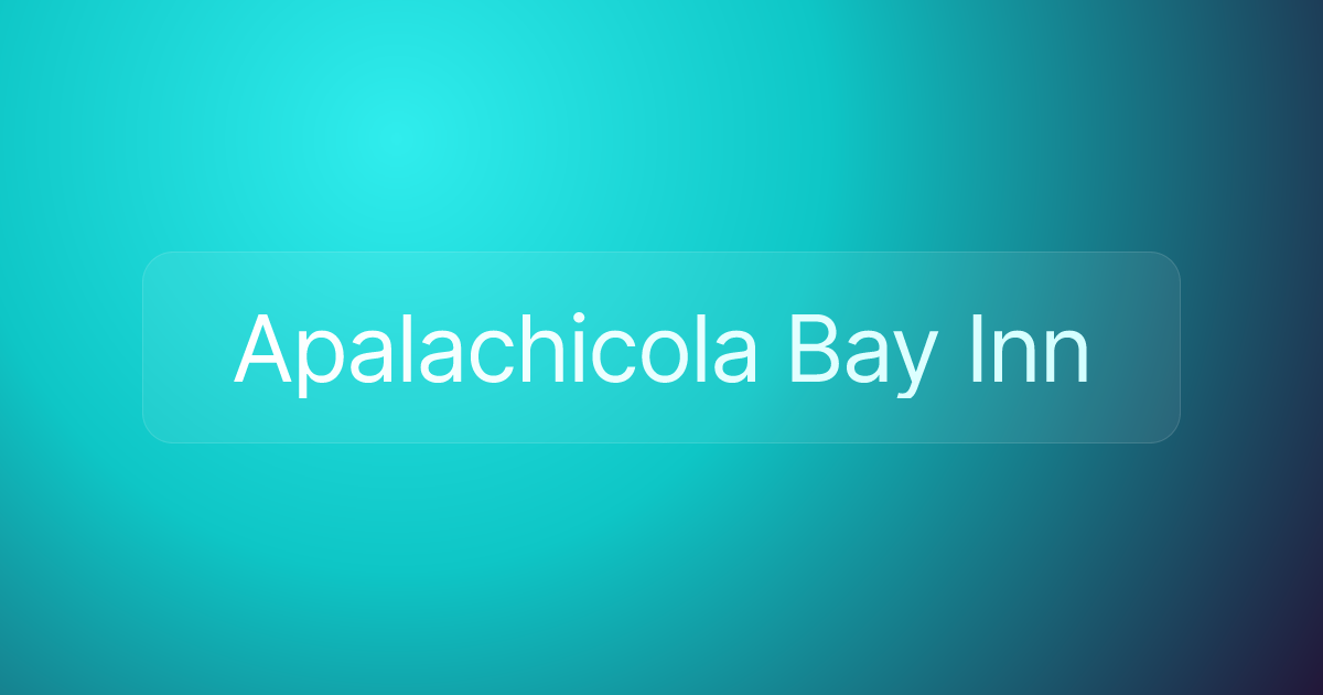 Apalachicola Bay Inn