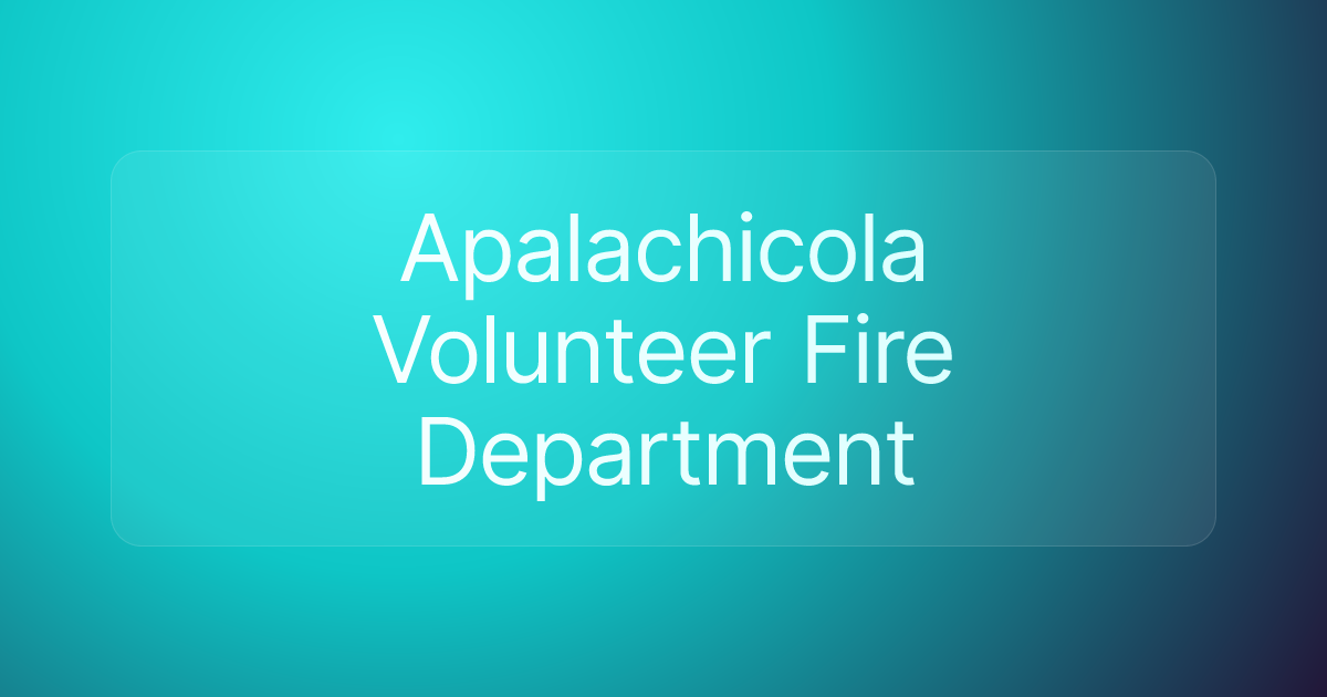 Apalachicola Volunteer Fire Department