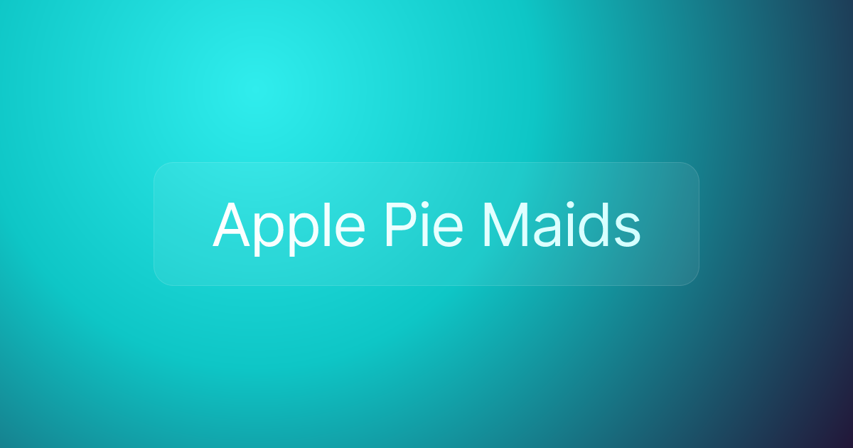 Apple Pie Maids