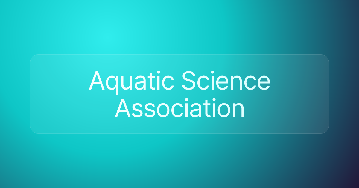 Aquatic Science Association