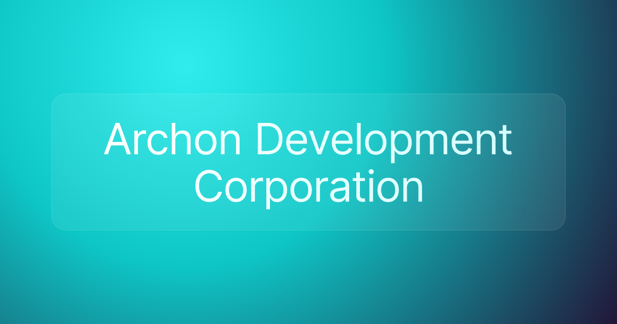 Archon Development Corporation
