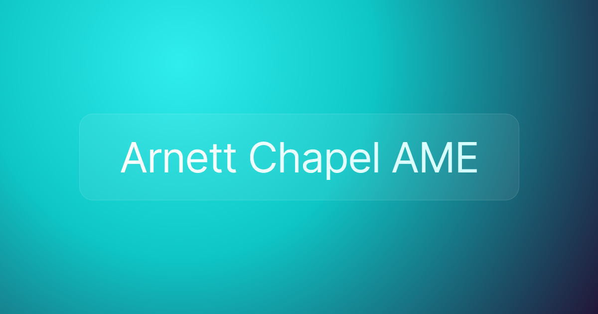 Arnett Chapel AME