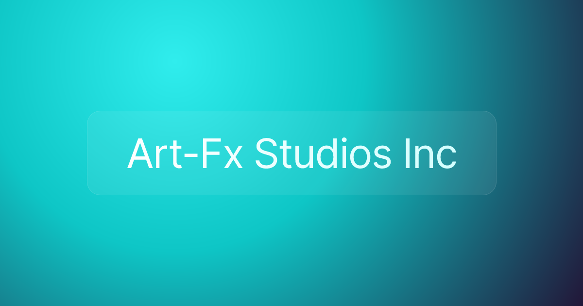 Art-Fx Studios Inc