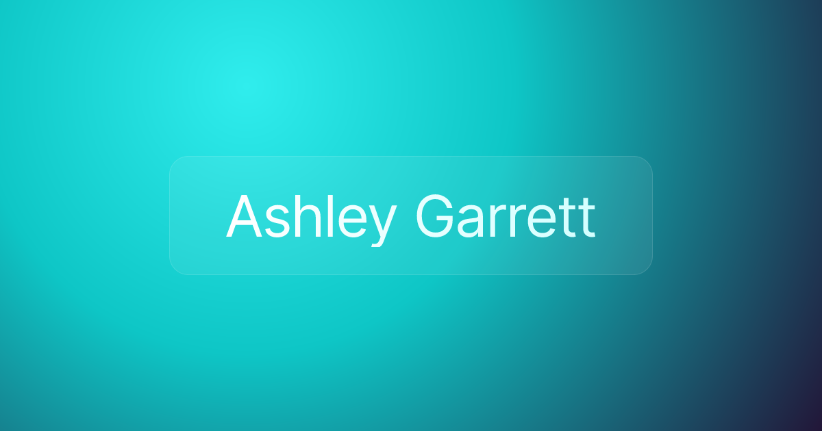 Ashley Garrett