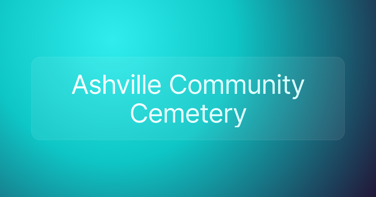Ashville Community Cemetery
