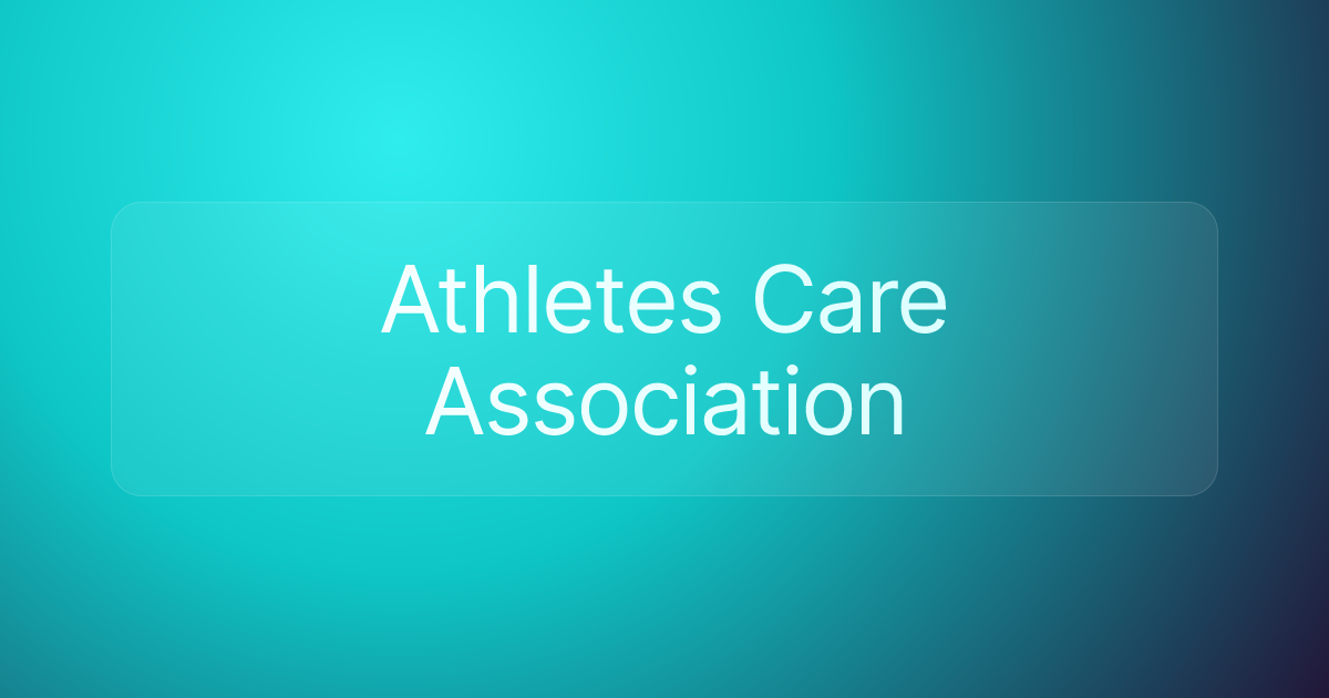 Athletes Care Association