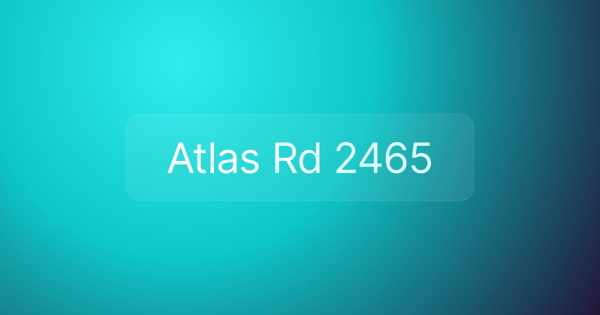 Atlas Rd 2465