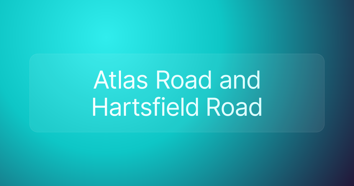 Atlas Road and Hartsfield Road