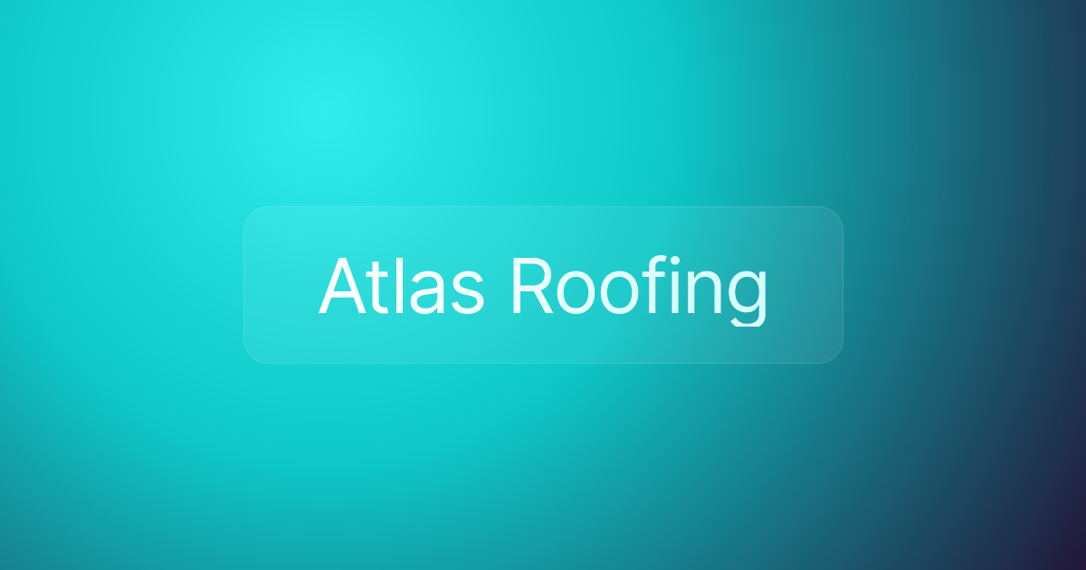 Atlas Roofing