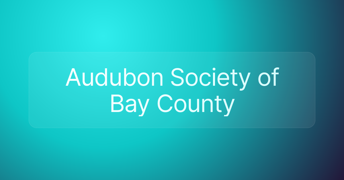 Audubon Society of Bay County