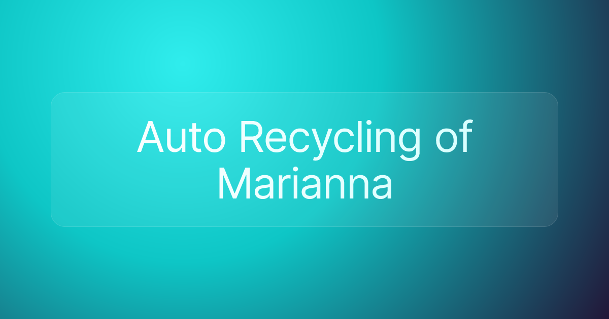 Auto Recycling of Marianna