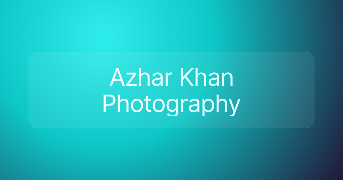 Azhar Khan Photography