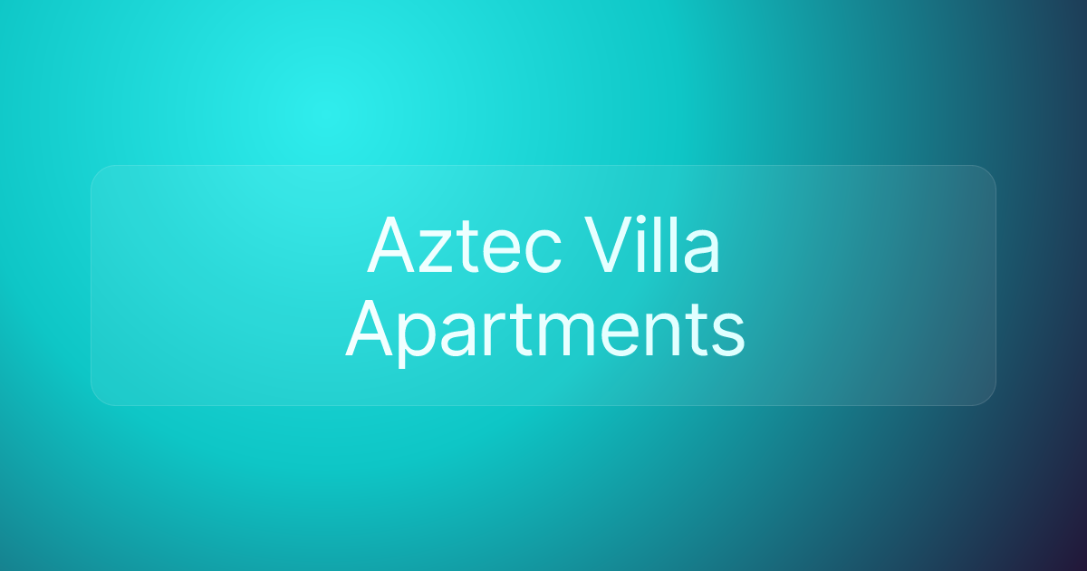 Aztec Villa Apartments