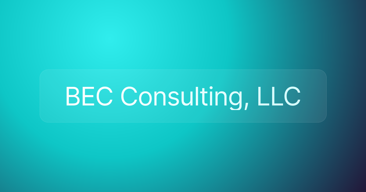 BEC Consulting, LLC