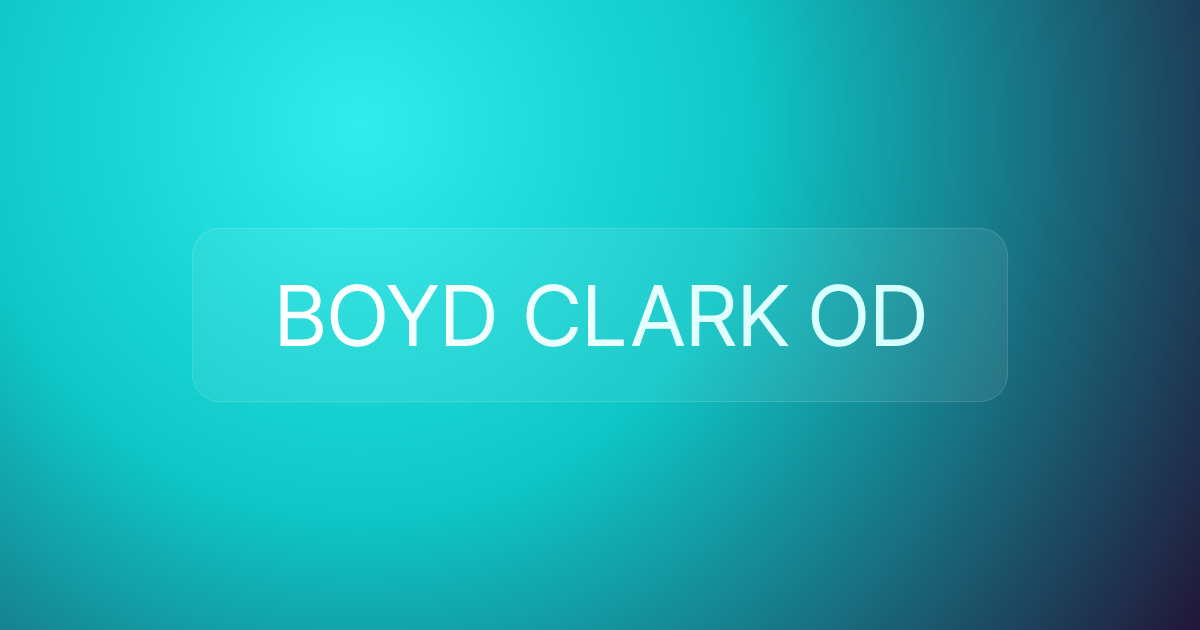 BOYD CLARK OD