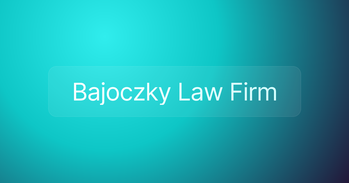Bajoczky Law Firm