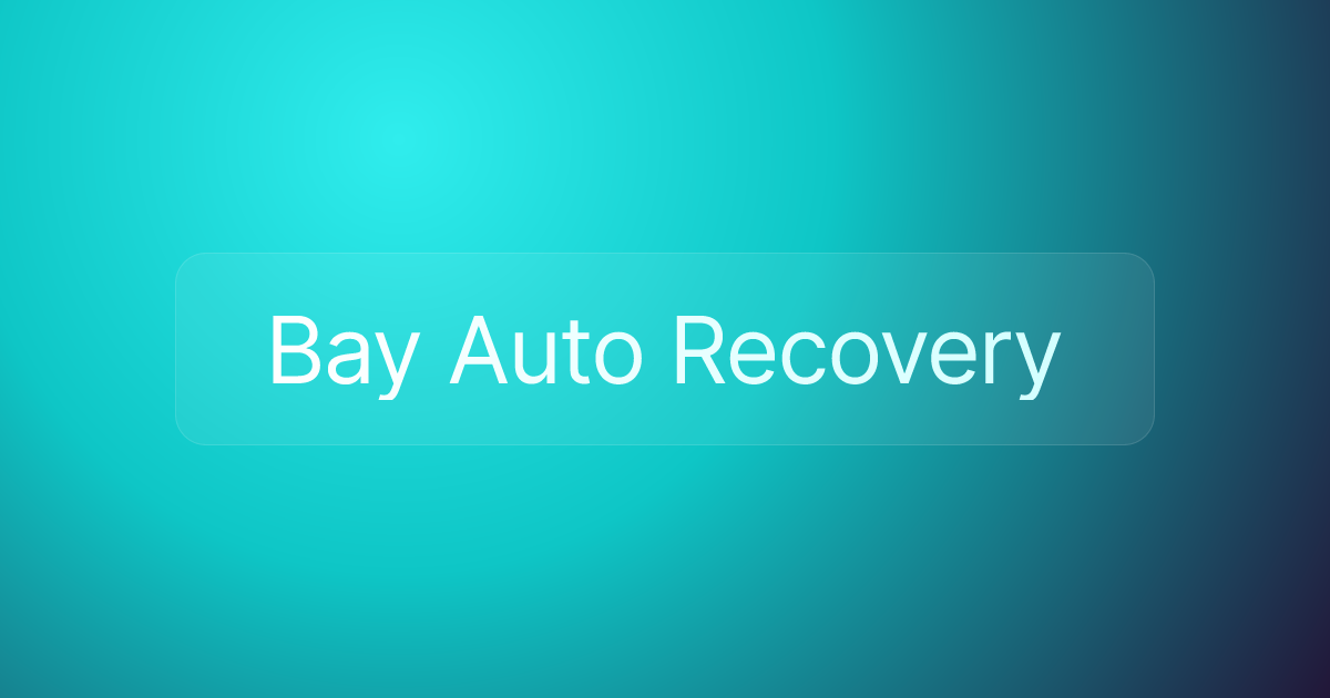 Bay Auto Recovery