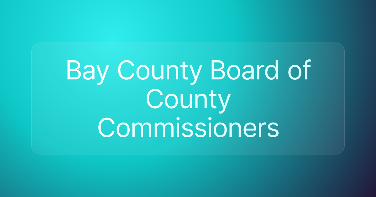 Bay County Board of County Commissioners