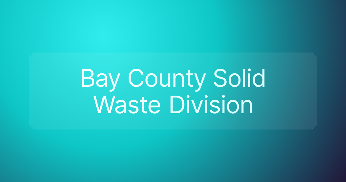 Bay County Solid Waste Division