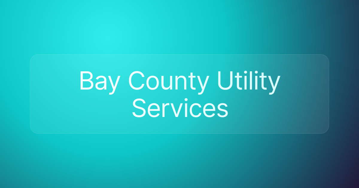 Bay County Utility Services