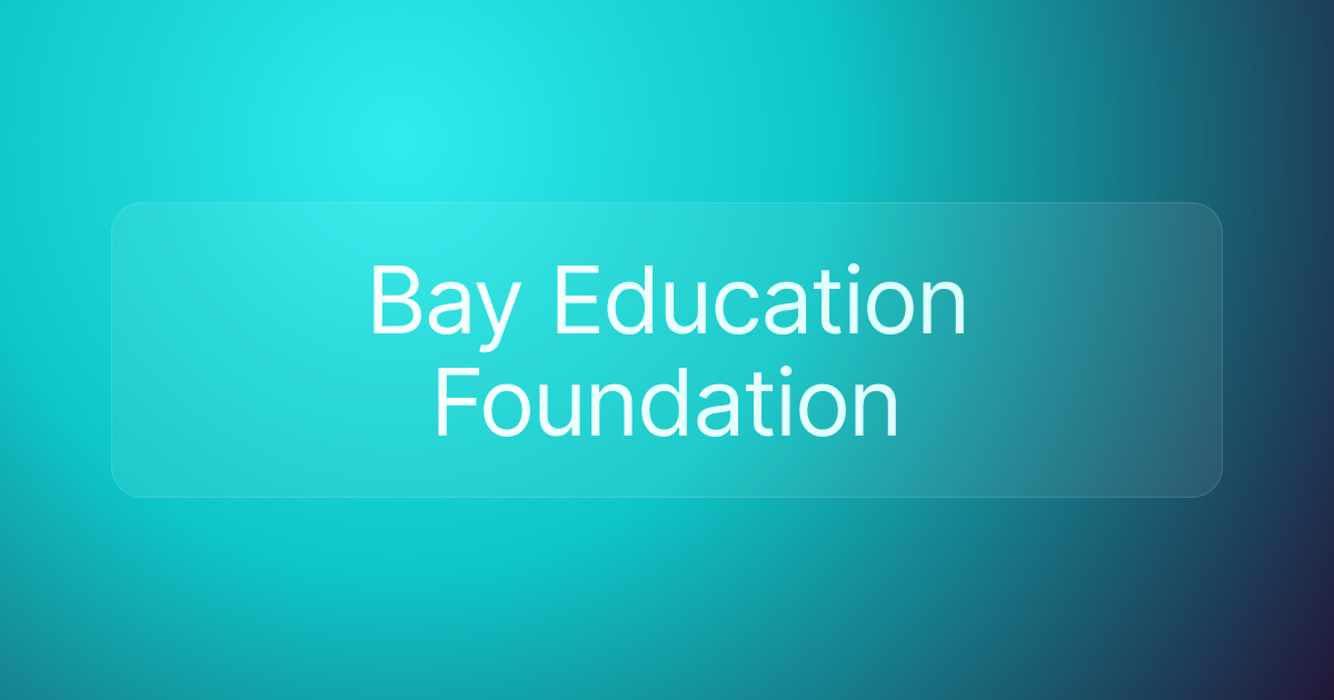Bay Education Foundation