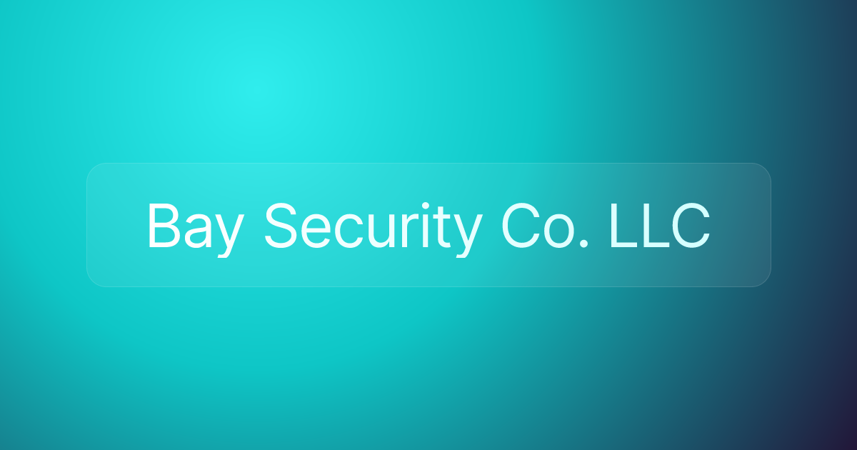 Bay Security Co. LLC