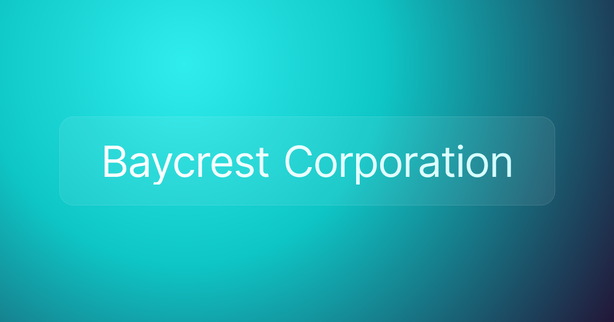 Baycrest Corporation