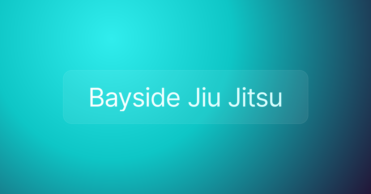 Bayside Jiu Jitsu