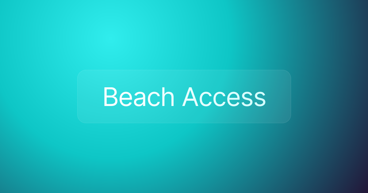Beach Access